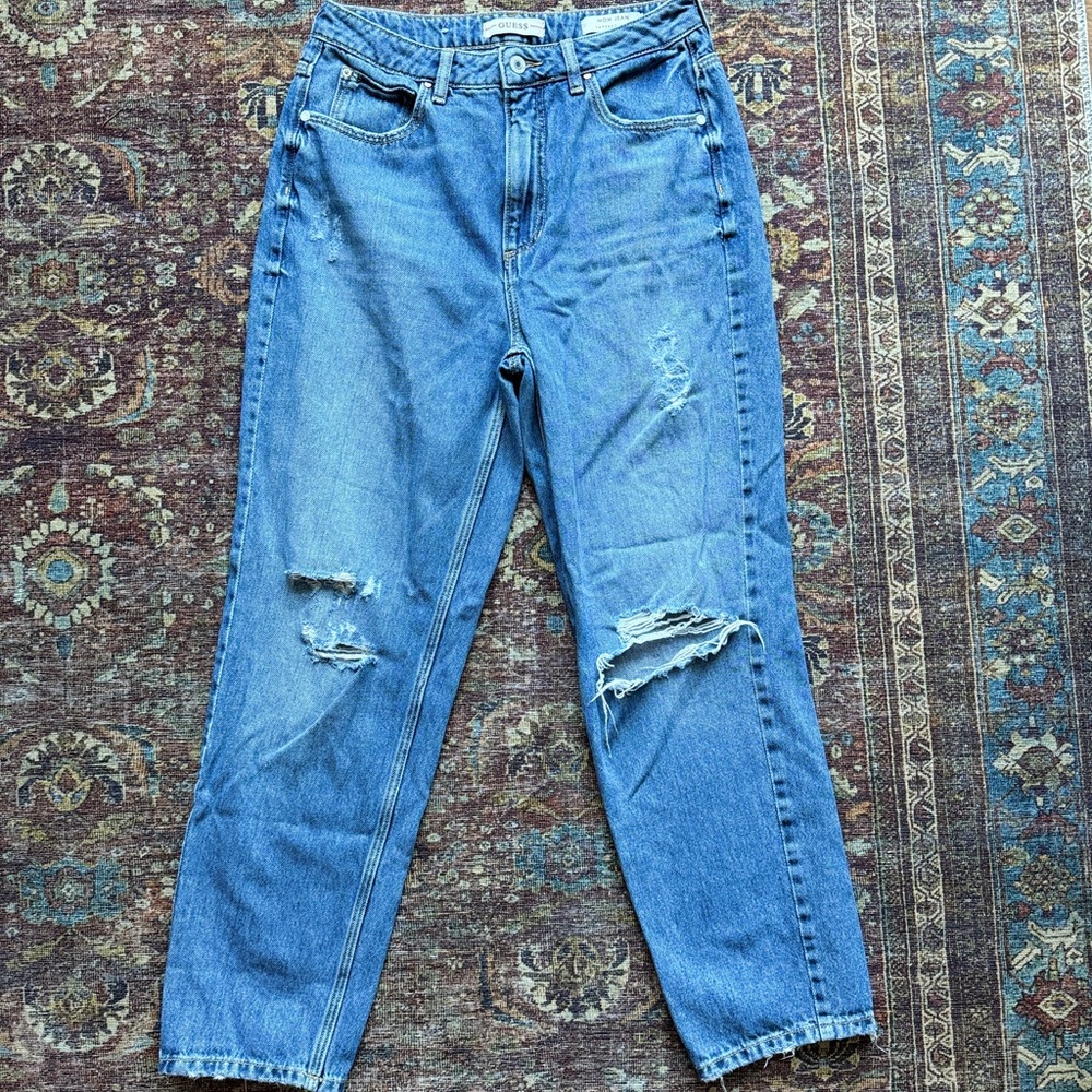 Guess Mom Jean Tapered High Waisted Denim